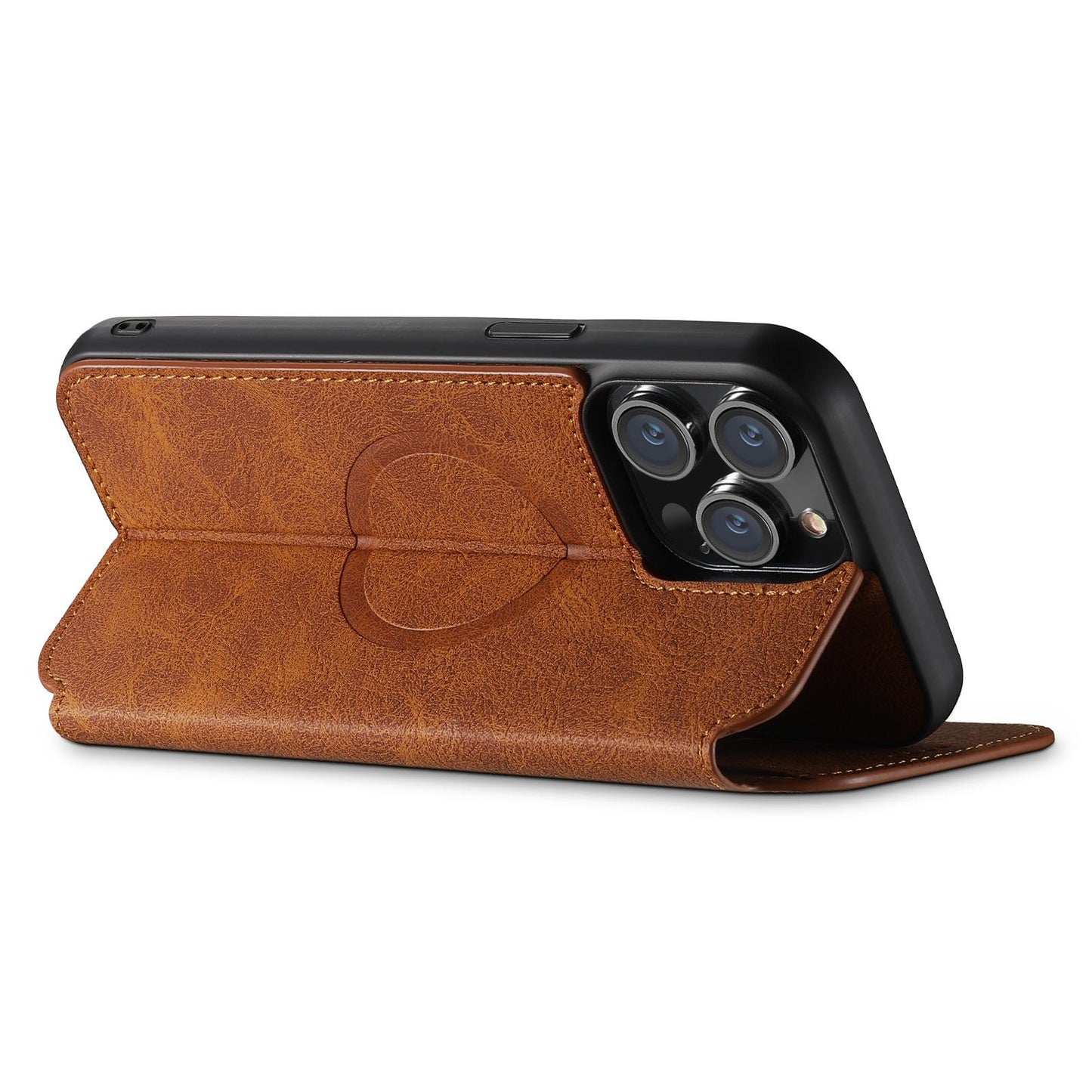 Executive Leather Wallet Case – MagSafe Compatible, Impact Protection