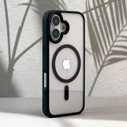MagSafe-Compatible Transparent iPhone Case with Shockproof Protection