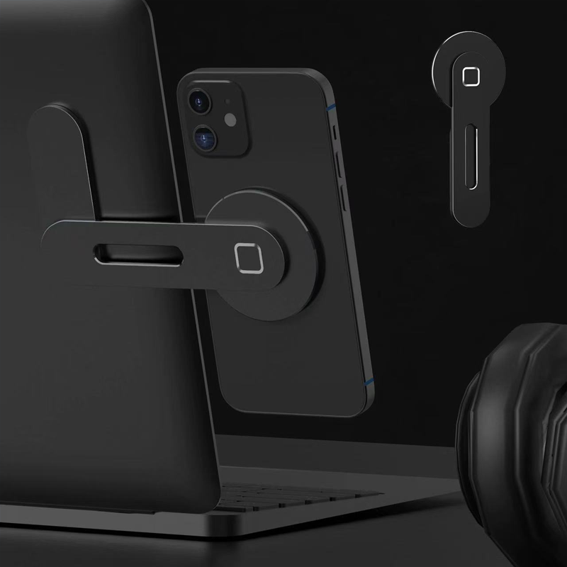 Magnetic Side Mount Clip – Phone Holder for Laptop Screen Extension & Sync Use