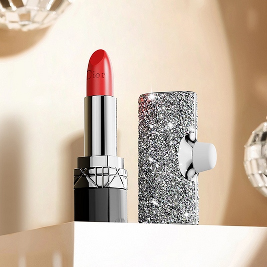 Gemergy Mini Power Bank – Lipstick Design, Crystal Accent & 4000mAh