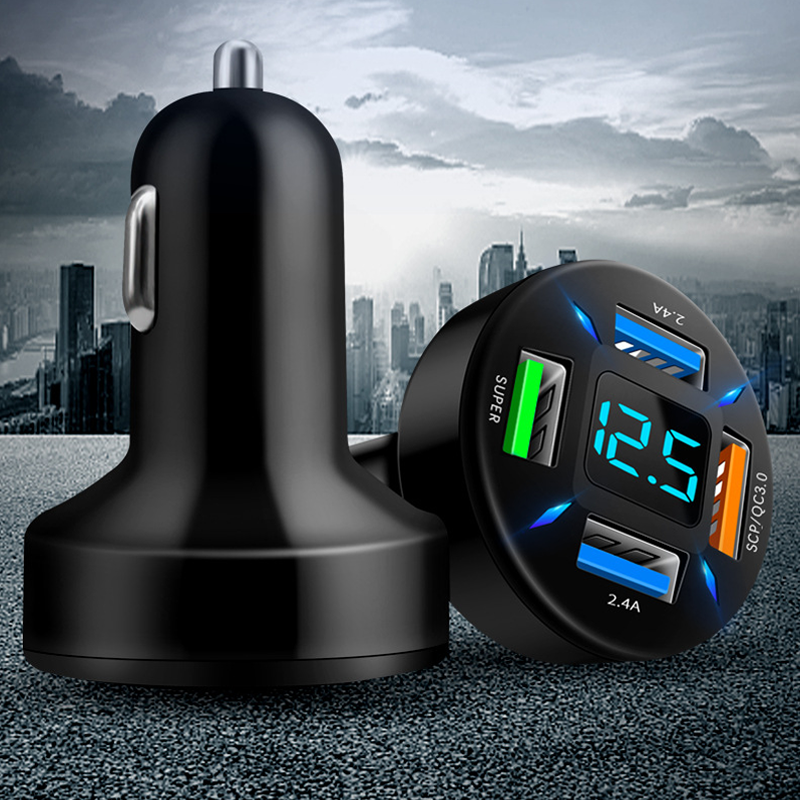 Car Charger:4-Port Fast Charging
