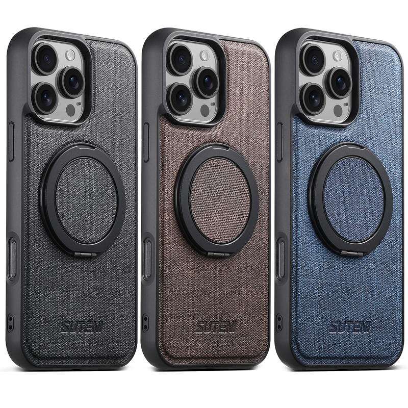 Suteni Classic Case – 360° Ring Stand,Wireless Charging