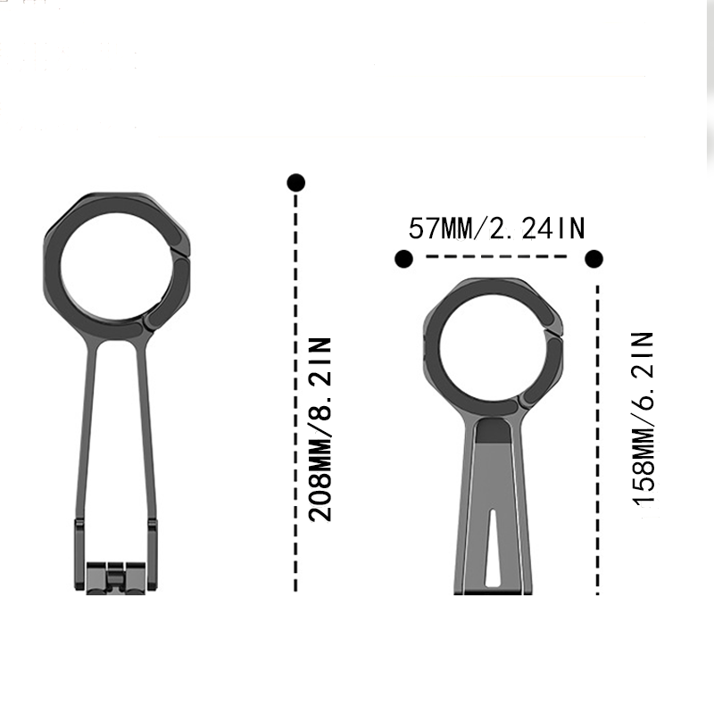 Portable Magnetic Tripod Phone Stand – Carabiner Design for Multi-Function Shooting