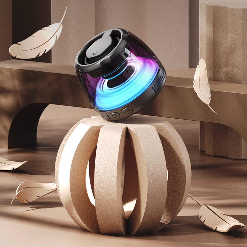 Mini Bluetooth Speaker - Magnetic & Ambient Light