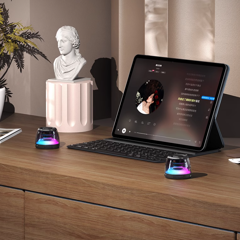 Mini Bluetooth Speaker - Magnetic & Ambient Light