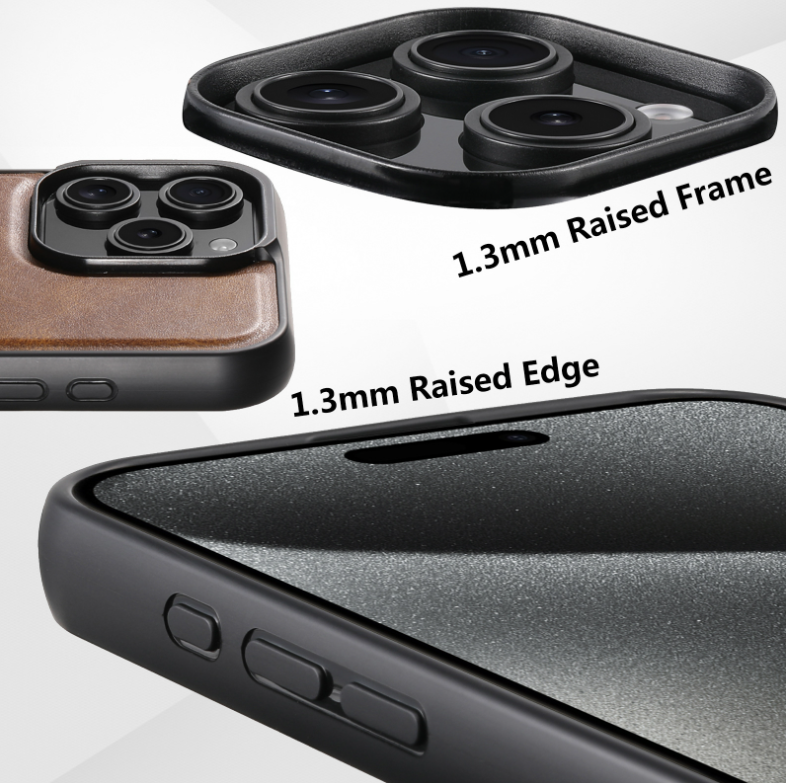 LuxSuede Genuine Leather Case – Slim Design & MagSafe Compatible