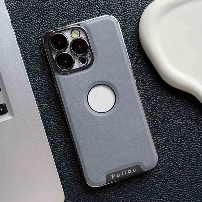 EleganceAura Electroplated Leather Case – MagSafe Compatible