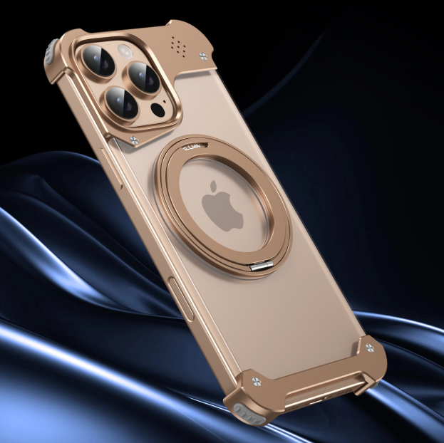 ForgeCraft Alloy 360° Rotating Case – Magnetic Charging & Aromatherapy Ready