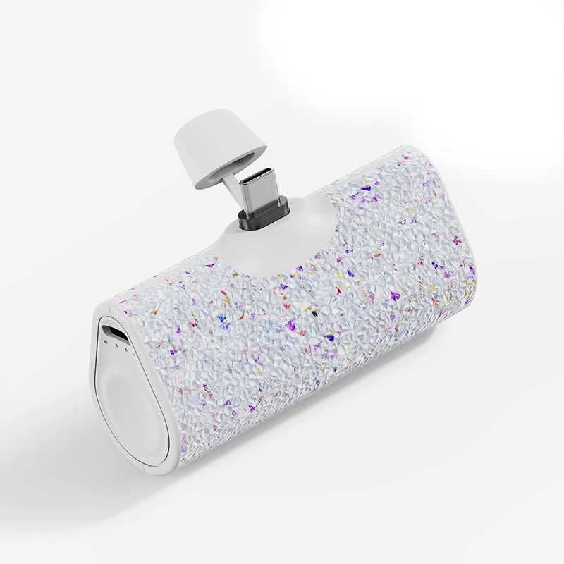 Gemergy Mini Power Bank – Lipstick Design, Crystal Accent & 4000mAh