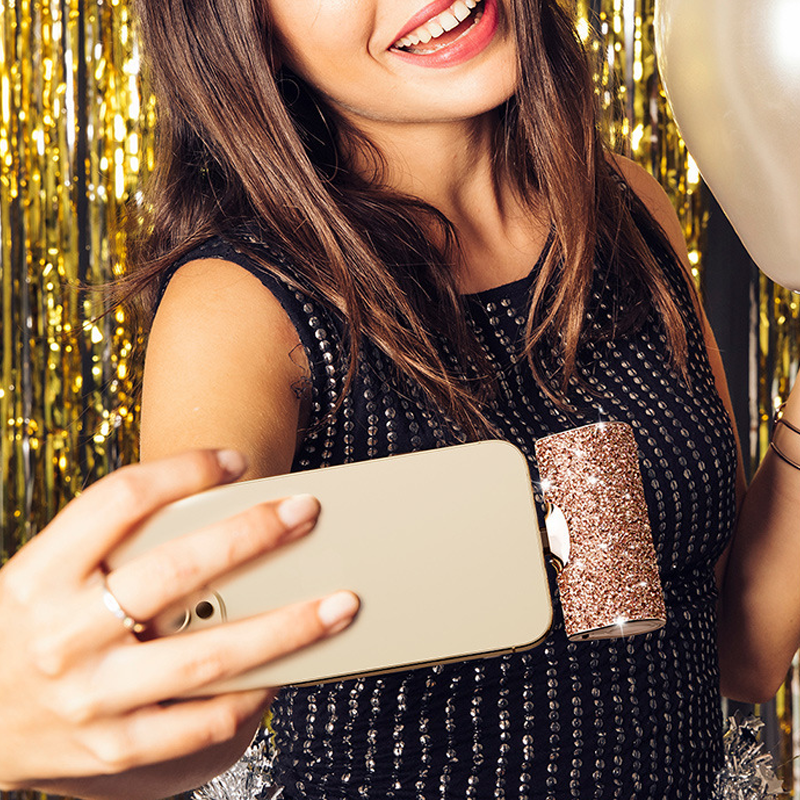 Gemergy Mini Power Bank – Lipstick Design, Crystal Accent & 4000mAh