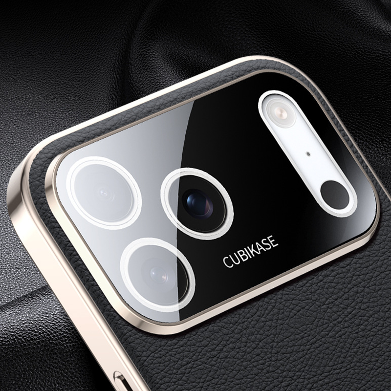 AurumSkin Stand Case – Premium Leather Texture & Magnetic Support