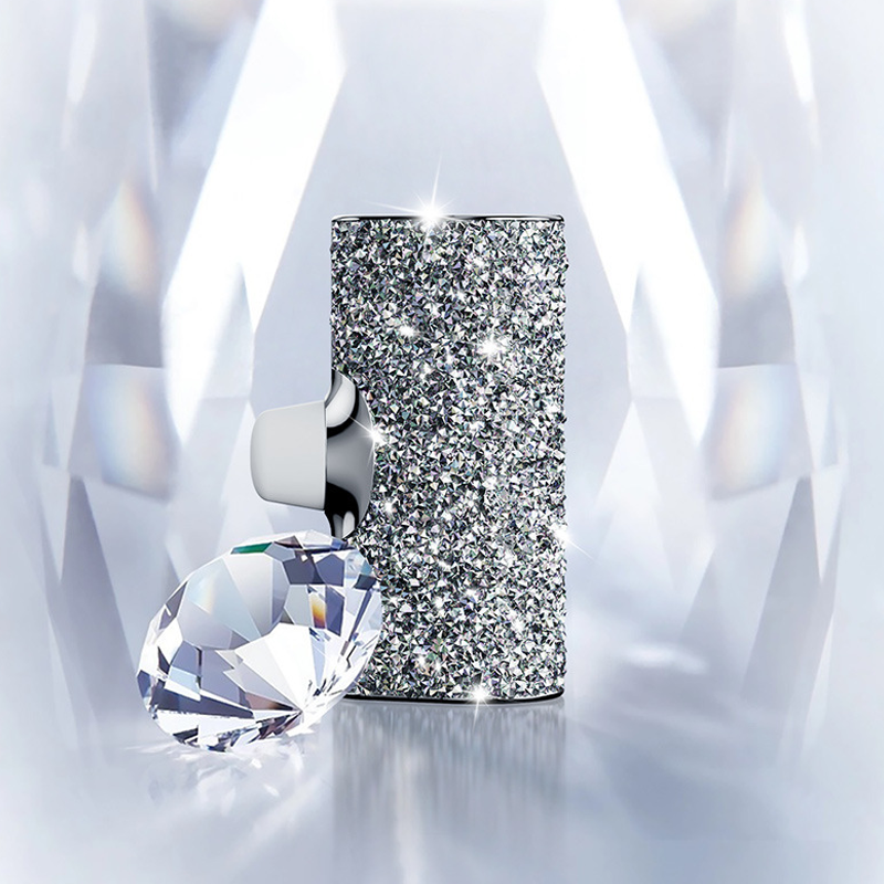 Gemergy Mini Power Bank – Lipstick Design, Crystal Accent & 4000mAh