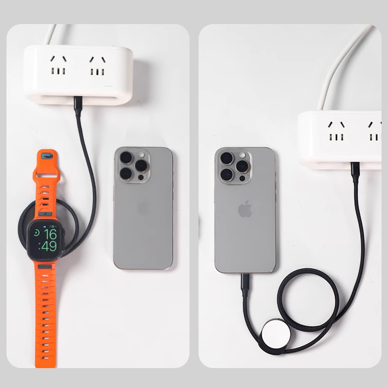 VoltMate DuoCharge Cable – 100W Fast Charging & Apple Watch Magnetic Charging
