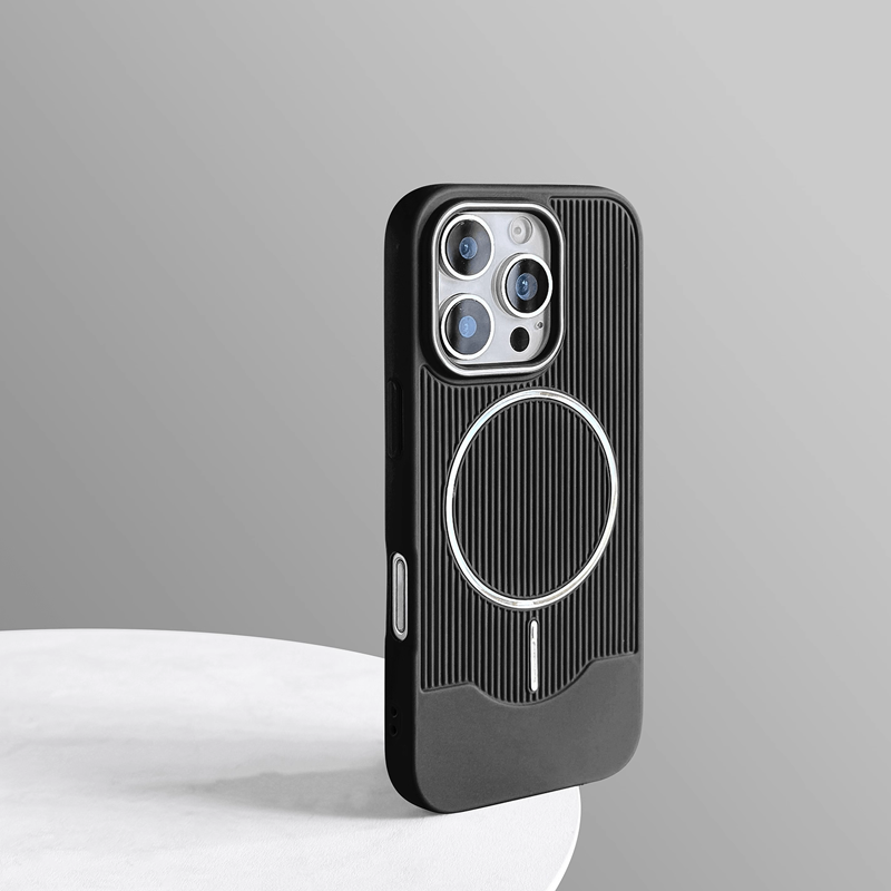 PureStripe Mag Case – Skin-Friendly Texture & MagSafe Ready