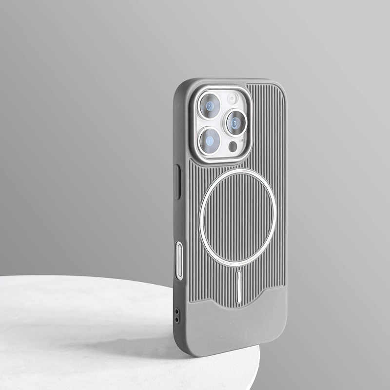 PureStripe Mag Case – Skin-Friendly Texture & MagSafe Ready