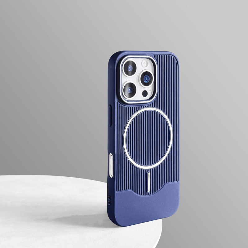 PureStripe Mag Case – Skin-Friendly Texture & MagSafe Ready