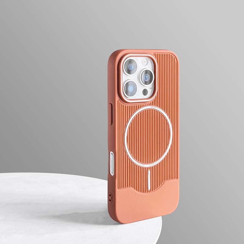PureStripe Mag Case – Skin-Friendly Texture & MagSafe Ready