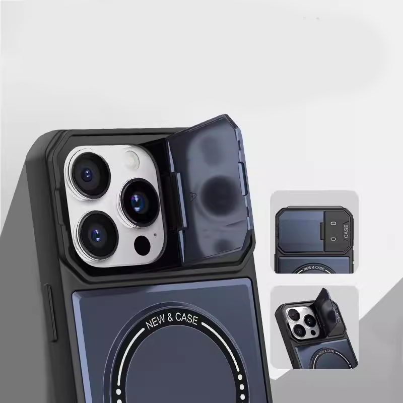 ArmorCore Mecha Stand Case – Magnetic Charging & Full Lens Shield