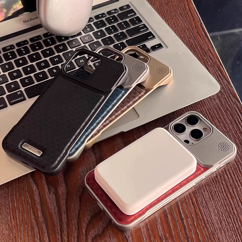 AeroCarbon Slim Case – MagSafe Ready, Oil-Resistant with Built-in Aroma