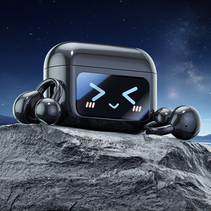 Ai Smart Ear Clip Earphones – Screen Control & Ultra-Long Battery