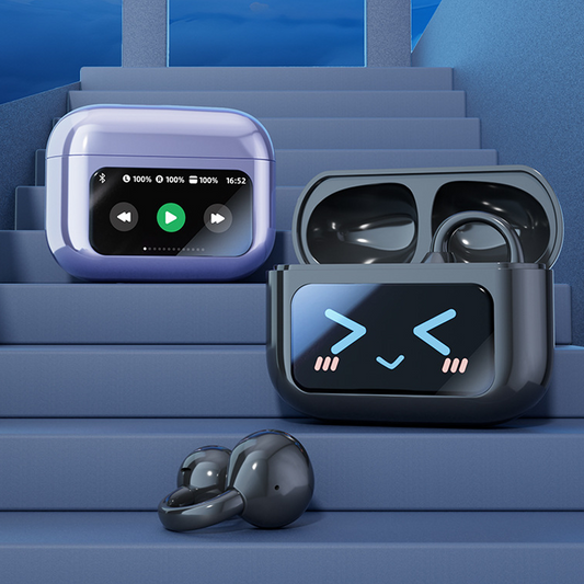 Ai Smart Ear Clip Earphones – Screen Control & Ultra-Long Battery