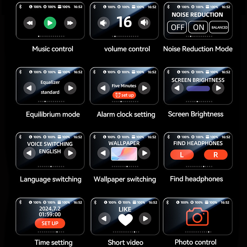 Ai Smart Ear Clip Earphones – Screen Control & Ultra-Long Battery