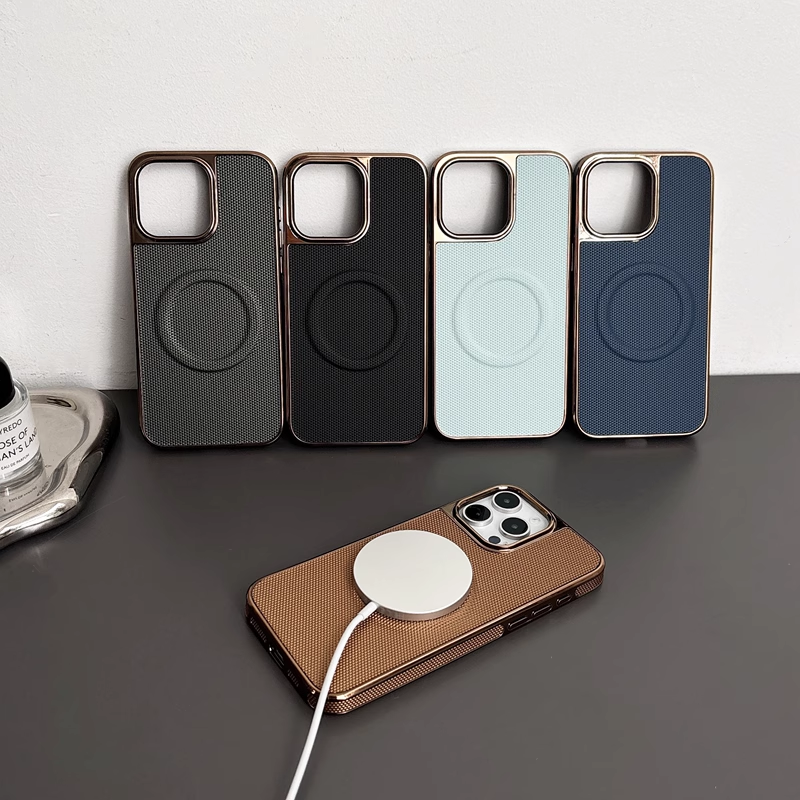 LuxEdge ElectroPlated Magnetic Case – Magnetic Charging & Full Protection