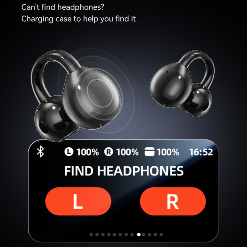 Ai Smart Ear Clip Earphones – Screen Control & Ultra-Long Battery