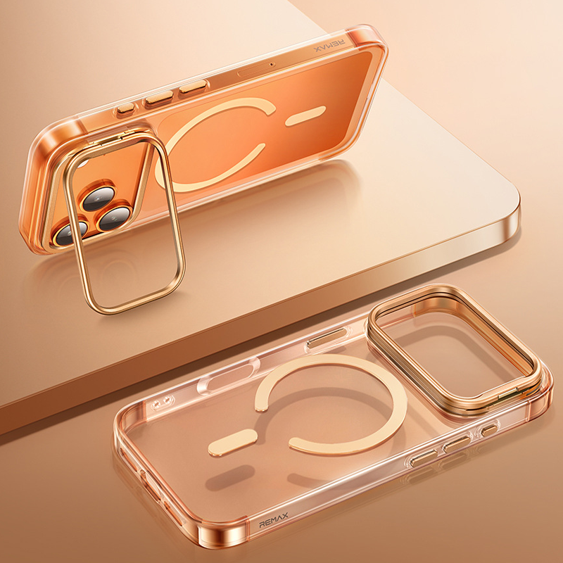 LumiEdge Magnetic Clear Case – Sleek Protection with Hidden Stand