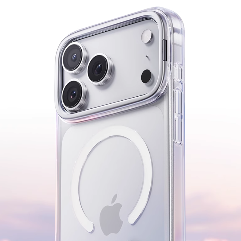 LumiEdge Magnetic Clear Case – Sleek Protection with Hidden Stand