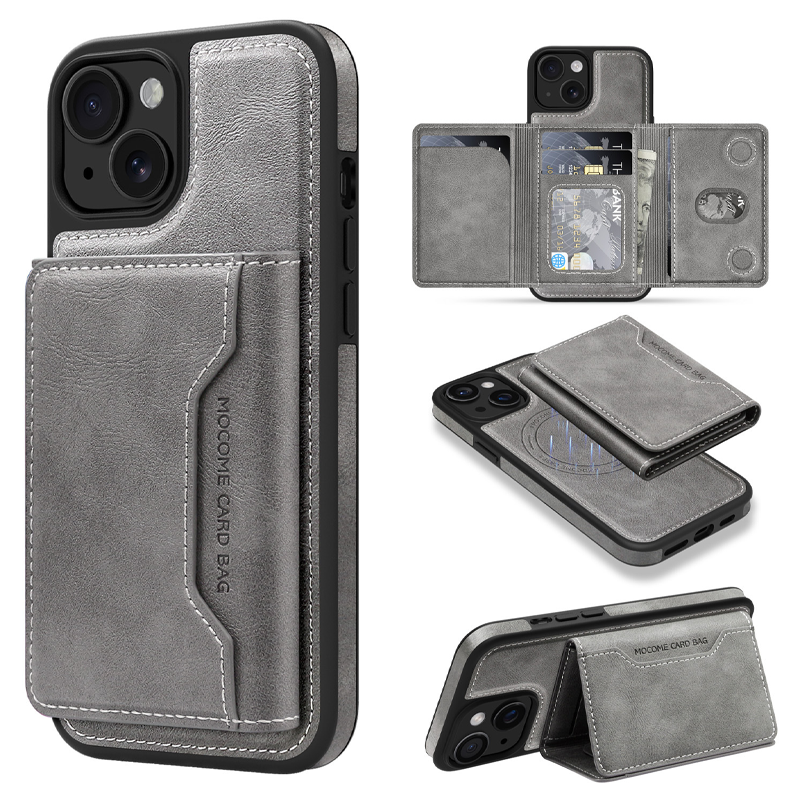 VaultSkin Multi-Function Wallet Phone Case – Magnetic Charging & Stand Function