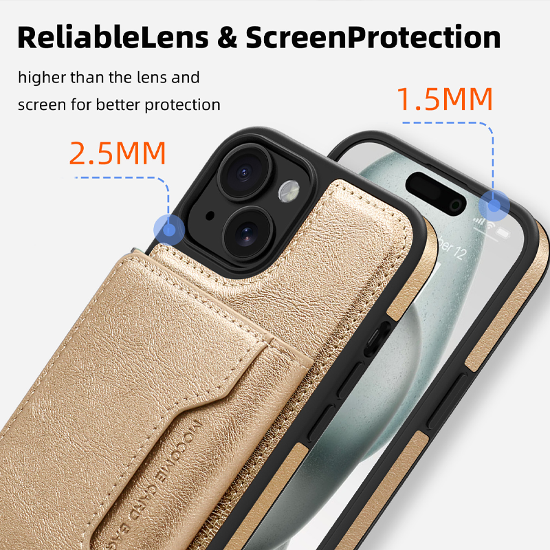 VaultSkin Multi-Function Wallet Phone Case – Magnetic Charging & Stand Function