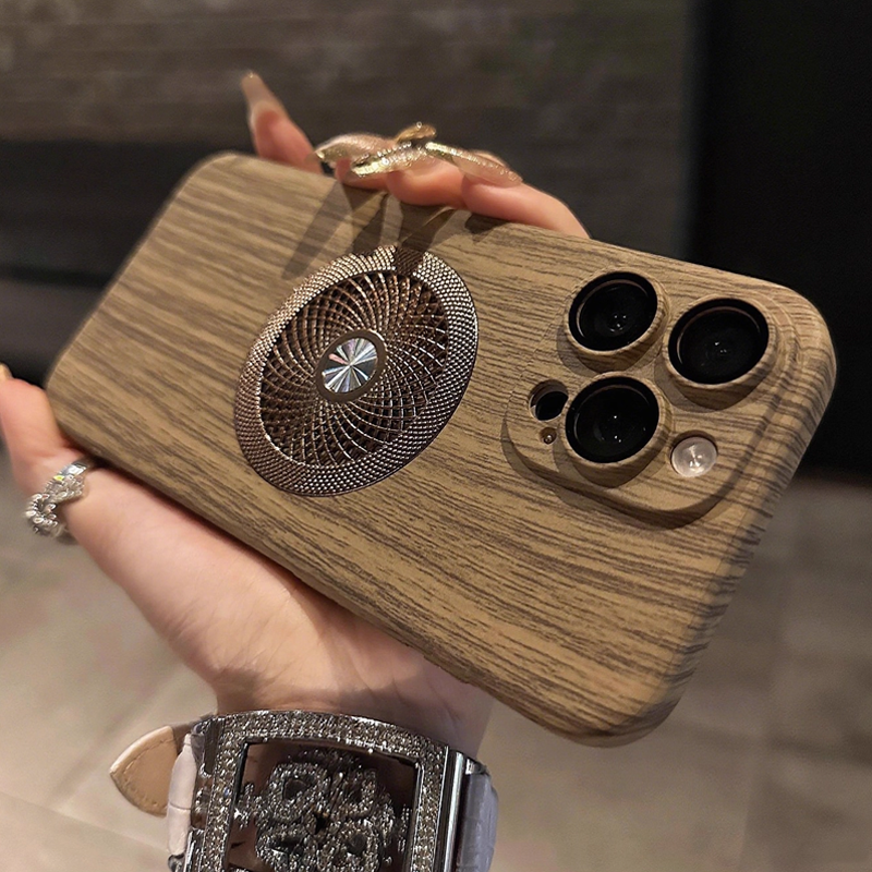 WoodStyle MagCase – Elegant Texture, MagSafe Support & Thermal Control
