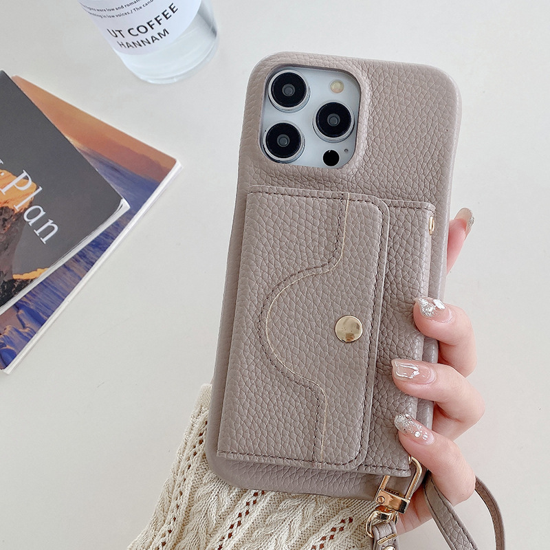 VogueSkin Wallet Case – Premium Leather, Card Holder & Hidden Makeup Mirror