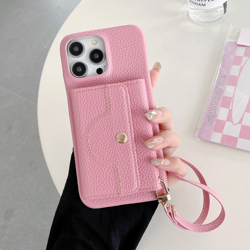 VogueSkin Wallet Case – Premium Leather, Card Holder & Hidden Makeup Mirror