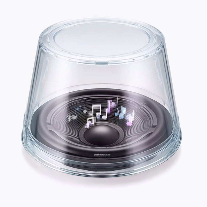 Audelle HaloPod Bluetooth Speaker – Magnetic Alloy Build, Waterproof with Ambient Glow