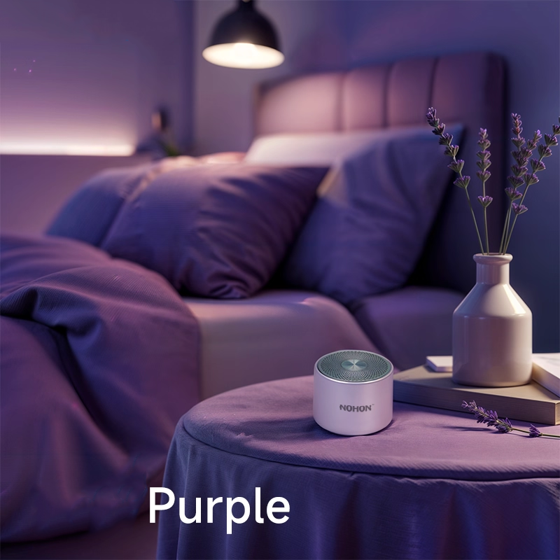 Audelle HaloPod Bluetooth Speaker – Magnetic Alloy Build, Waterproof with Ambient Glow
