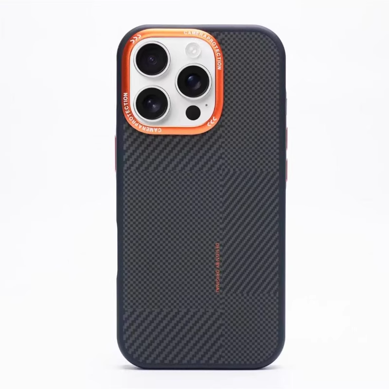 CoreEdge BlackGold Carbon Case – Magnetic Ready & Lens Protection