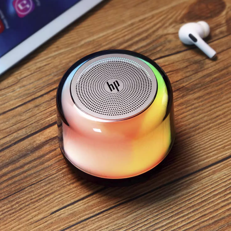 HP Bluetooth Speaker – Multicolor Light Modes & Long Battery Life