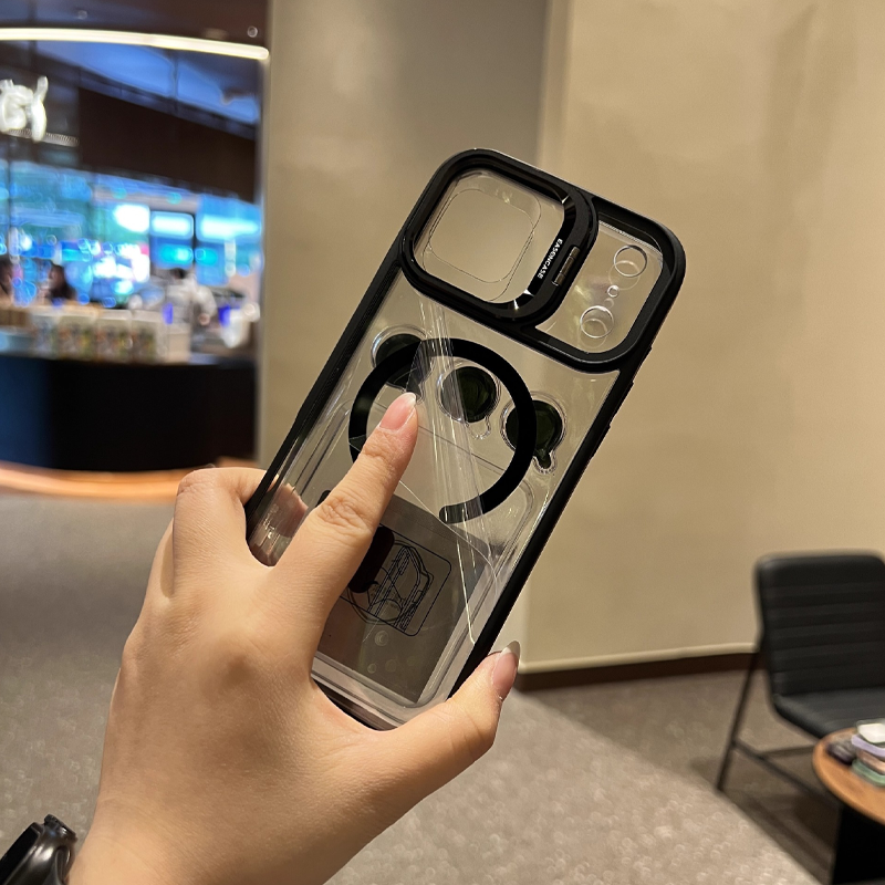 EleganceMag Stand Case – Stylish Protection with MagSafe & Free Lens Film