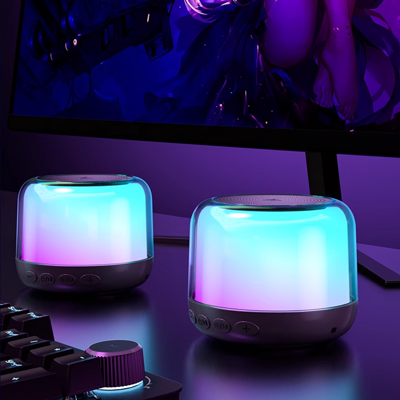 HP Bluetooth Speaker – Multicolor Light Modes & Long Battery Life