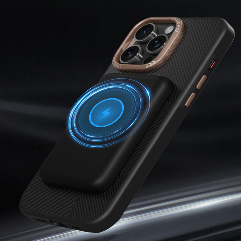 CoreEdge BlackGold Carbon Case – Magnetic Ready & Lens Protection