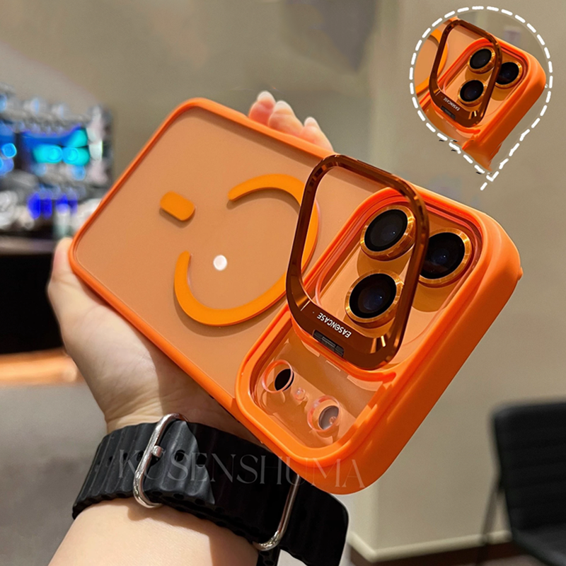 EleganceMag Stand Case – Stylish Protection with MagSafe & Free Lens Film