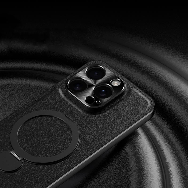 LuxFold MagFlex 360° Leather Case – Magnetic Charging Ready & Multi-Angle Kickstand