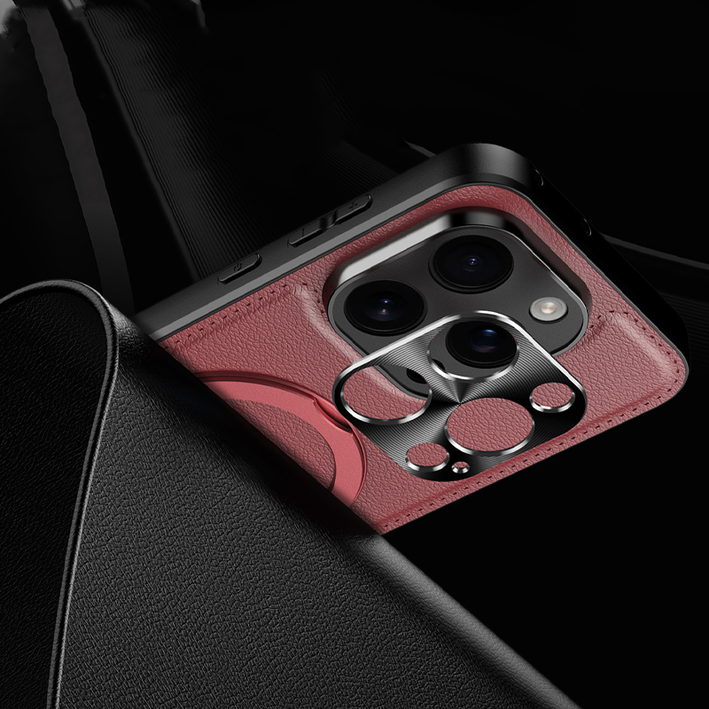 LuxFold MagFlex 360° Leather Case – Magnetic Charging Ready & Multi-Angle Kickstand