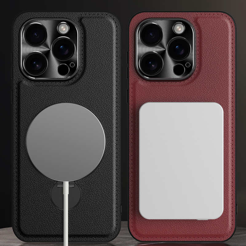 LuxFold MagFlex 360° Leather Case – Magnetic Charging Ready & Multi-Angle Kickstand