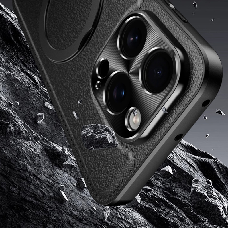 LuxFold MagFlex 360° Leather Case – Magnetic Charging Ready & Multi-Angle Kickstand