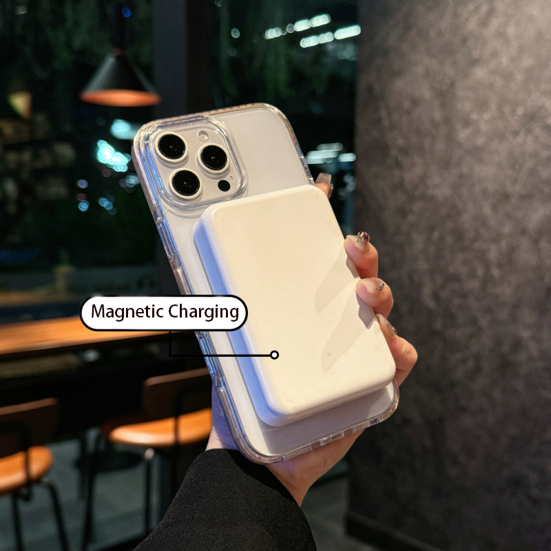 LumiShield Sparkle Case – Bright Design, Magnetic Charging & 360° Drop Defense
