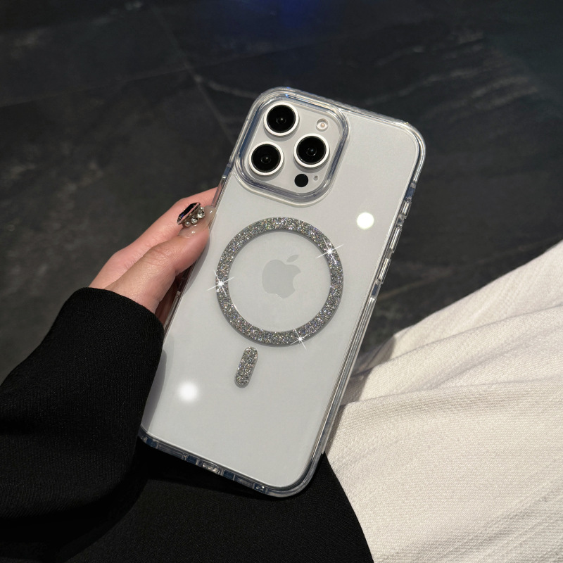 LumiShield Sparkle Case – Bright Design, Magnetic Charging & 360° Drop Defense