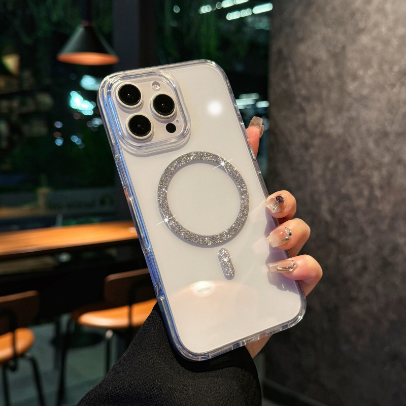 LumiShield Sparkle Case – Bright Design, Magnetic Charging & 360° Drop Defense